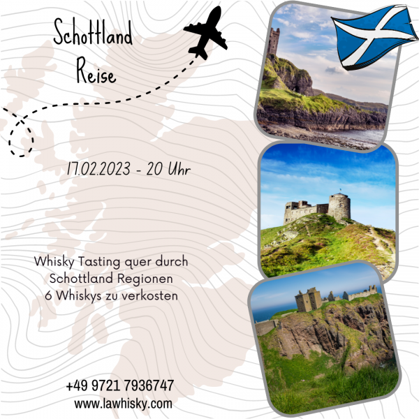 Whisky Tasting &quot;Schottland Reise&quot; 17.02.2023 20 Uhr
