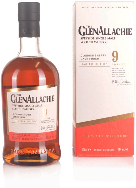 GlenAllachie 9 Jahre Oloroso Sherry Cask Finish The Wood Collection