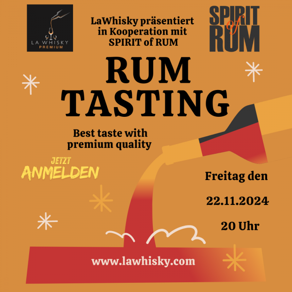 Rum Tasting mit Spirits of Rum 22.11.2024